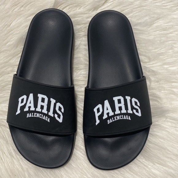 New Balenciaga Paris logo‎ pool slides size 38EU - Picture 3 of 10